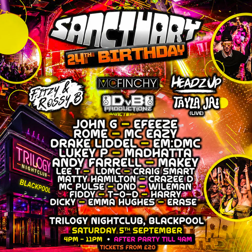 Sanctuary 24th Birthday at Trilogy Nightclub , Blackpool at Trilogy Nightclub Blackpool