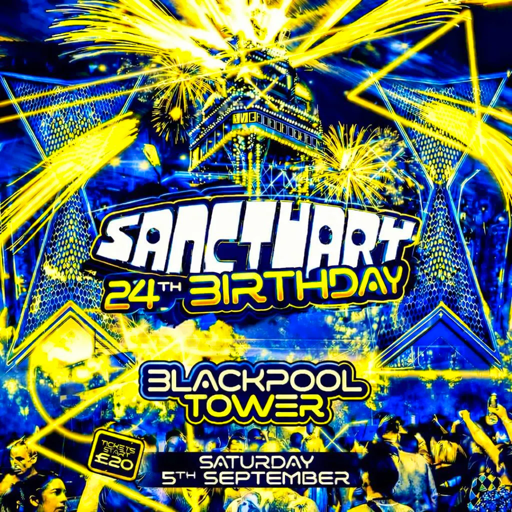 Sanctuary 24th Birthday at Blackpool Tower at Blackpool Tower   The Fifth Floor