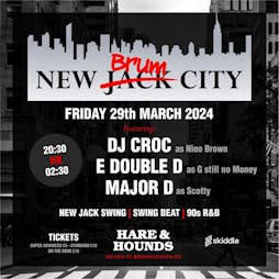 New Jack Brum City 2024 Tickets | Hare And Hounds Kings Heath Birmingham  | Fri 29th March 2024 Lineup