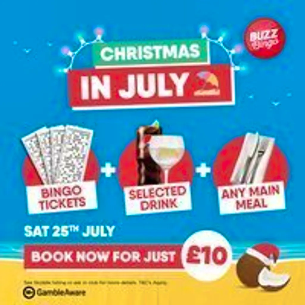 Xmas In July Night Out 25/07 - Buzz Bingo Castleford Town at Buzz Bingo Castleford