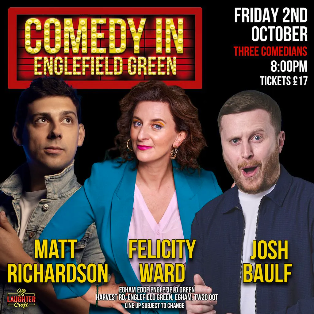 Octobers Comedy in Englefield Green at Harvest Road Englefield Green TW20 0QT