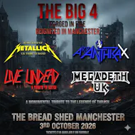 The Big 4- Tribute to the Legends of Thrash- THE BREAD SHED at The Bread Shed