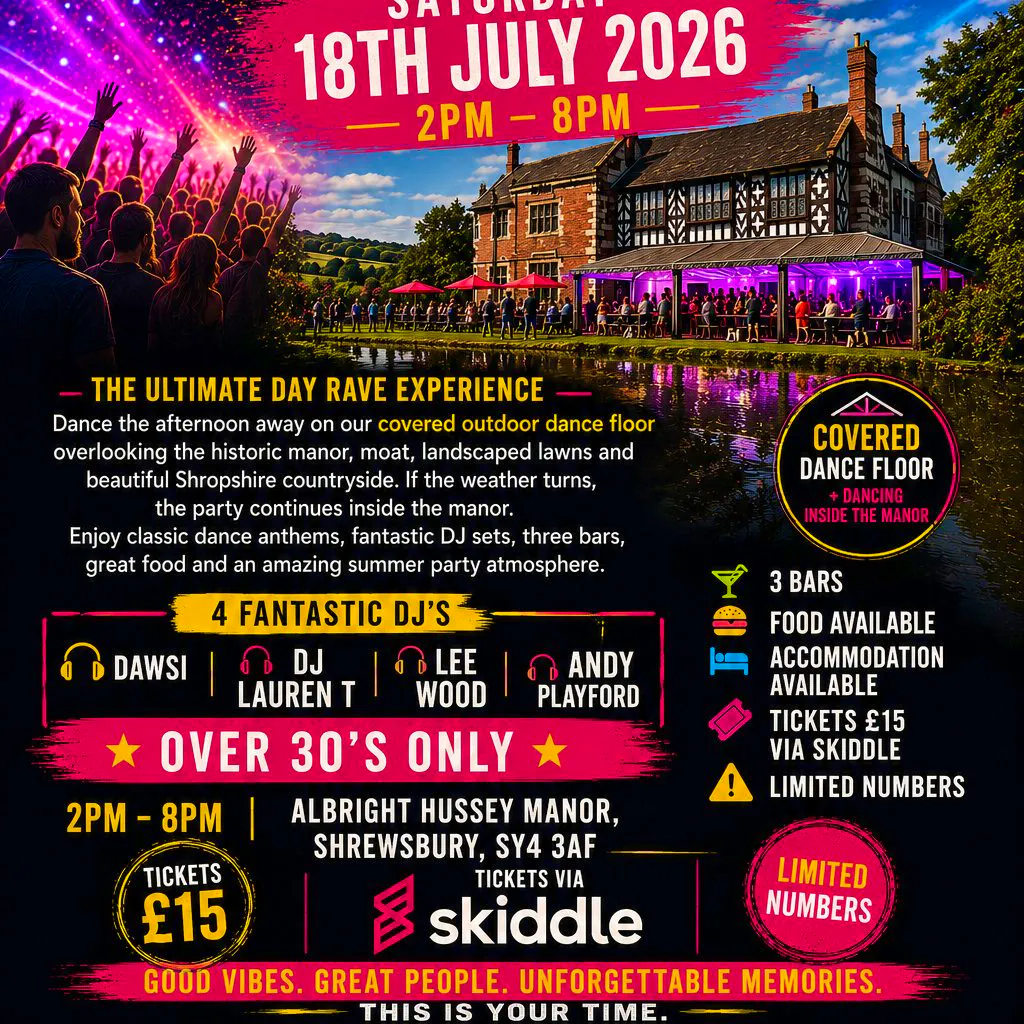 Hussey Day Rave at Albright Hussey Manor Hotel