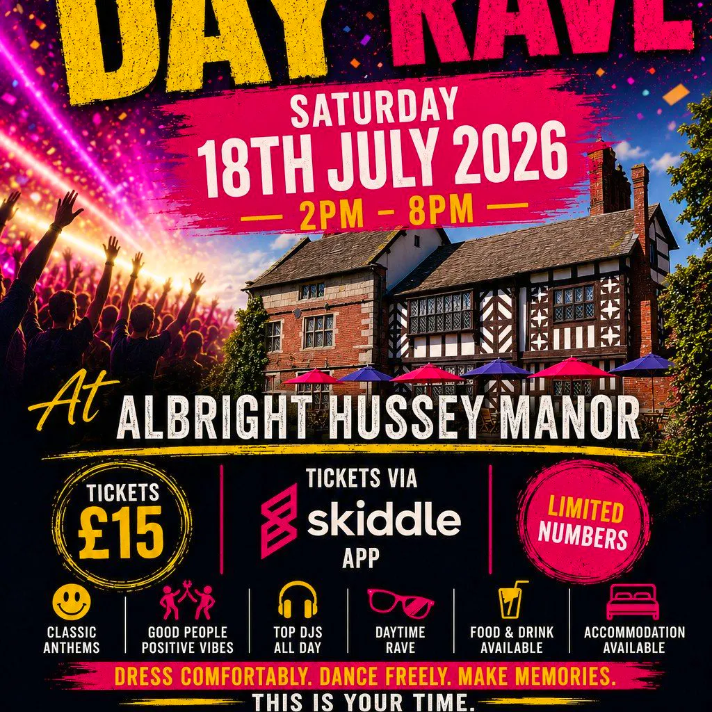 Hussey Day Rave at Albright Hussey Manor Hotel