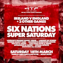 Six Nations Super Saturday London FanPark - Hosted by Danny Care Tickets | HERE At Outernet London  | Sat 18th March 2023 Lineup
