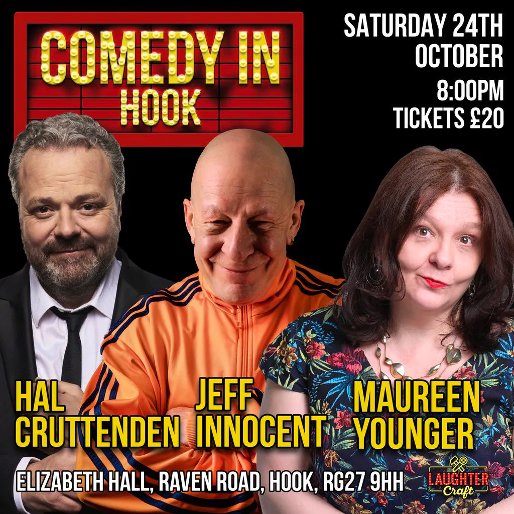 October's Comedy in Hook at Elizaabeth Hall