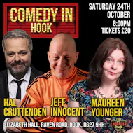 October's Comedy in Hook at Elizaabeth Hall
