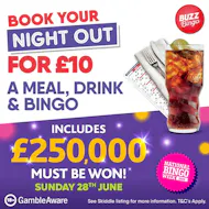 £10 Bingo Night Out 28/06 - Buzz Bingo Edinburgh Meadowbank at Buzz Bingo Edinburgh
