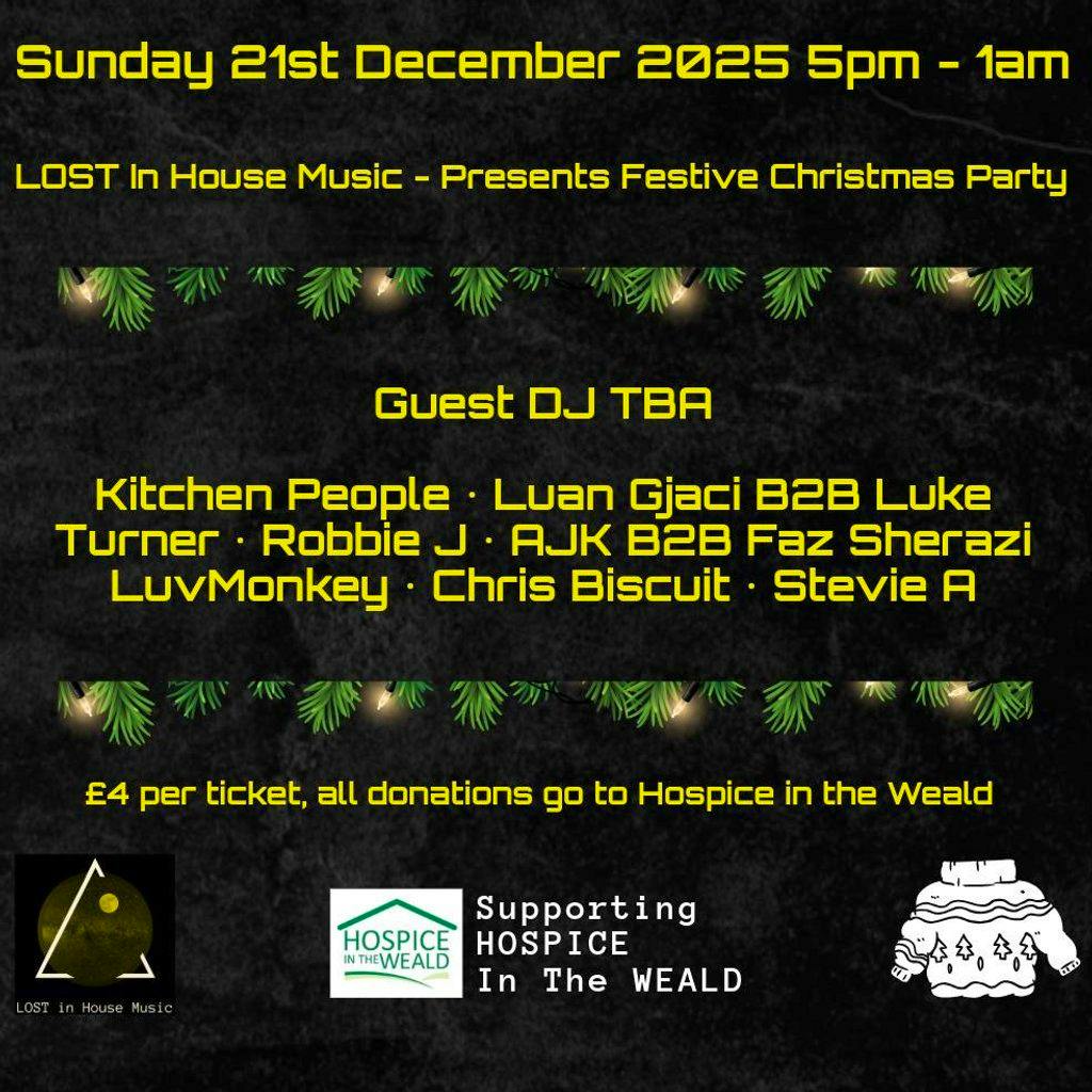Festive DJ Pub Takeover Charity Event - Lost in House Music at The Manor House Tunbridge Wells
