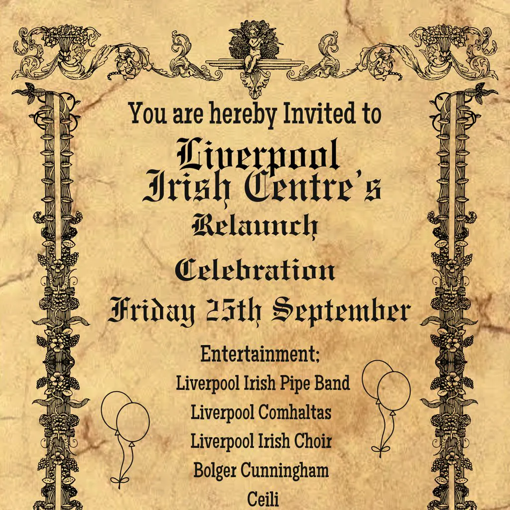 Liverpool Irish Centre: The Relaunch at Liverpool Irish Centre