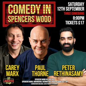 September's Comedy in Spencers Wood