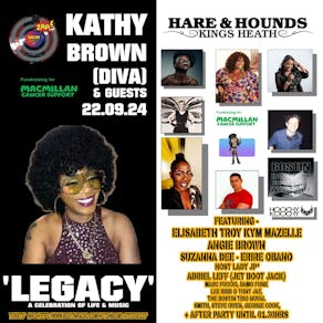 KATHY BROWN, Legacy, a celebration of life & 3 decades of music