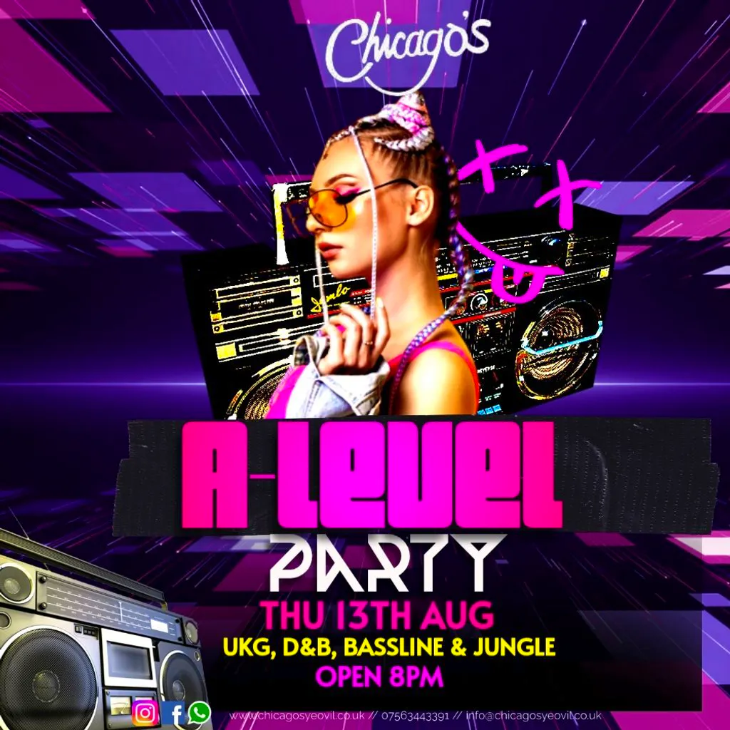 A levels party at Chicago Rock