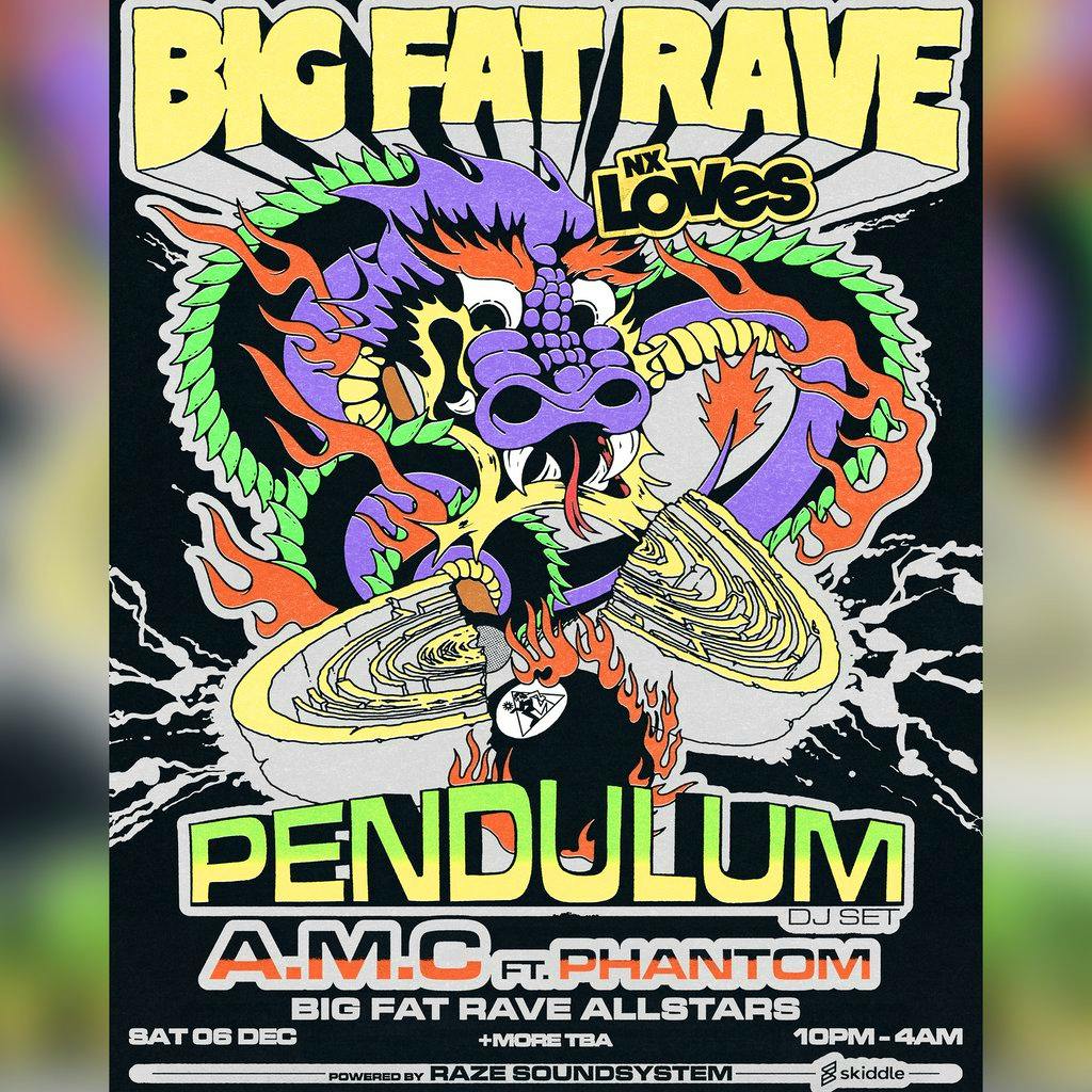 Big Fat Rave: Pendulum (DJ Set), A.M.C, Phantom+ more at NX Newcastle