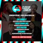 CLOSEUP COMEDY at Hockley Social Club w/ Carl Donnelly and more.