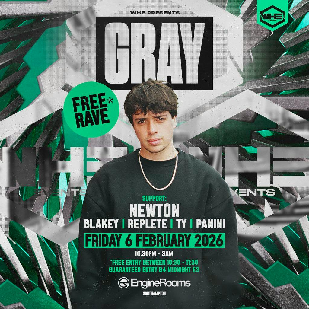 WHE Presents: Gray Free Rave + Support at EngineRooms