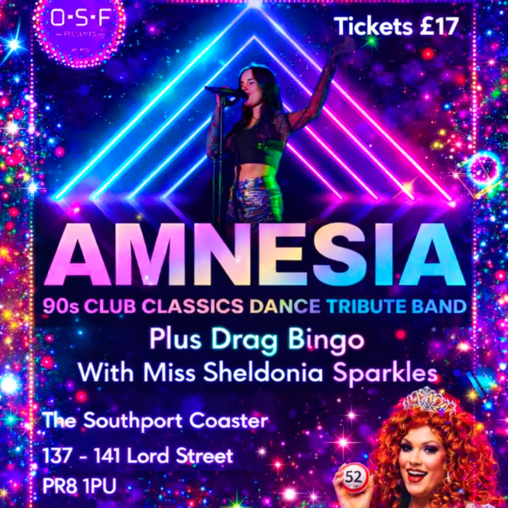 OSF Presents- 90's Clubland & Drag Bingo Night at The Southport Coaster