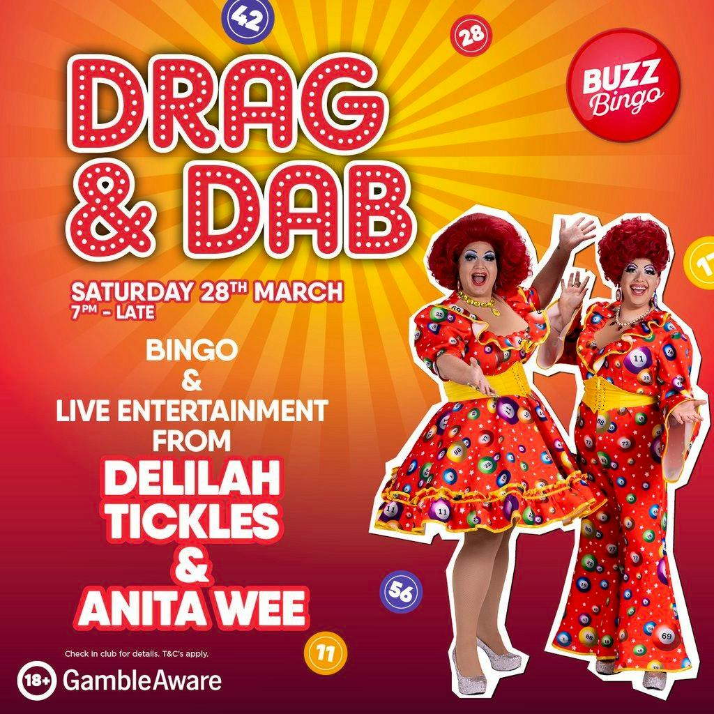 Drag & Dab Bingo - 28/03/2026 at Buzz Bingo Dover