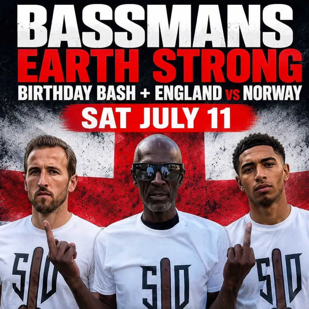 Bassman's Earth Strong Birthday Bash + England VS Norway at The Tunnel Club