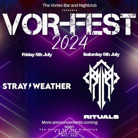 Vor-Fest 2024 at The Vortex Bar Wakefield