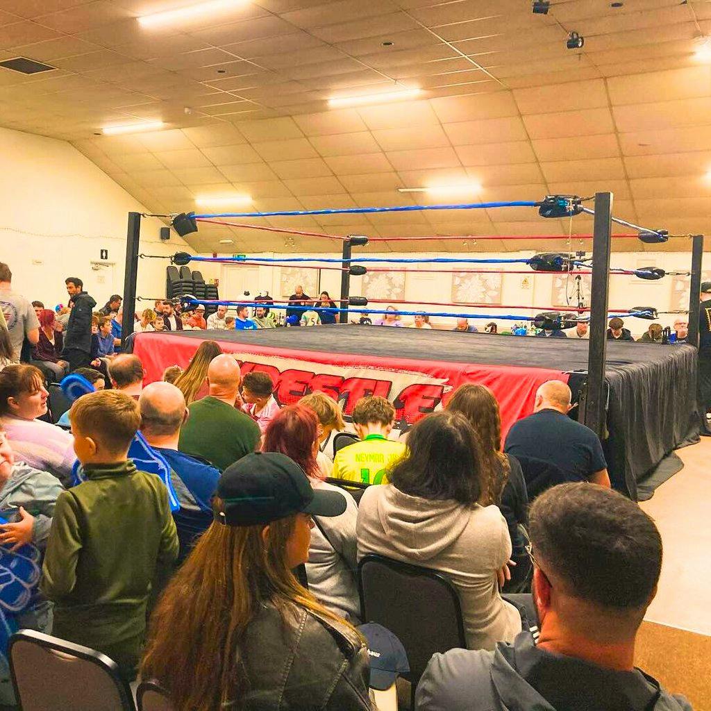 Wrestling in Leighton Buzzard at Brooklands Residents Association