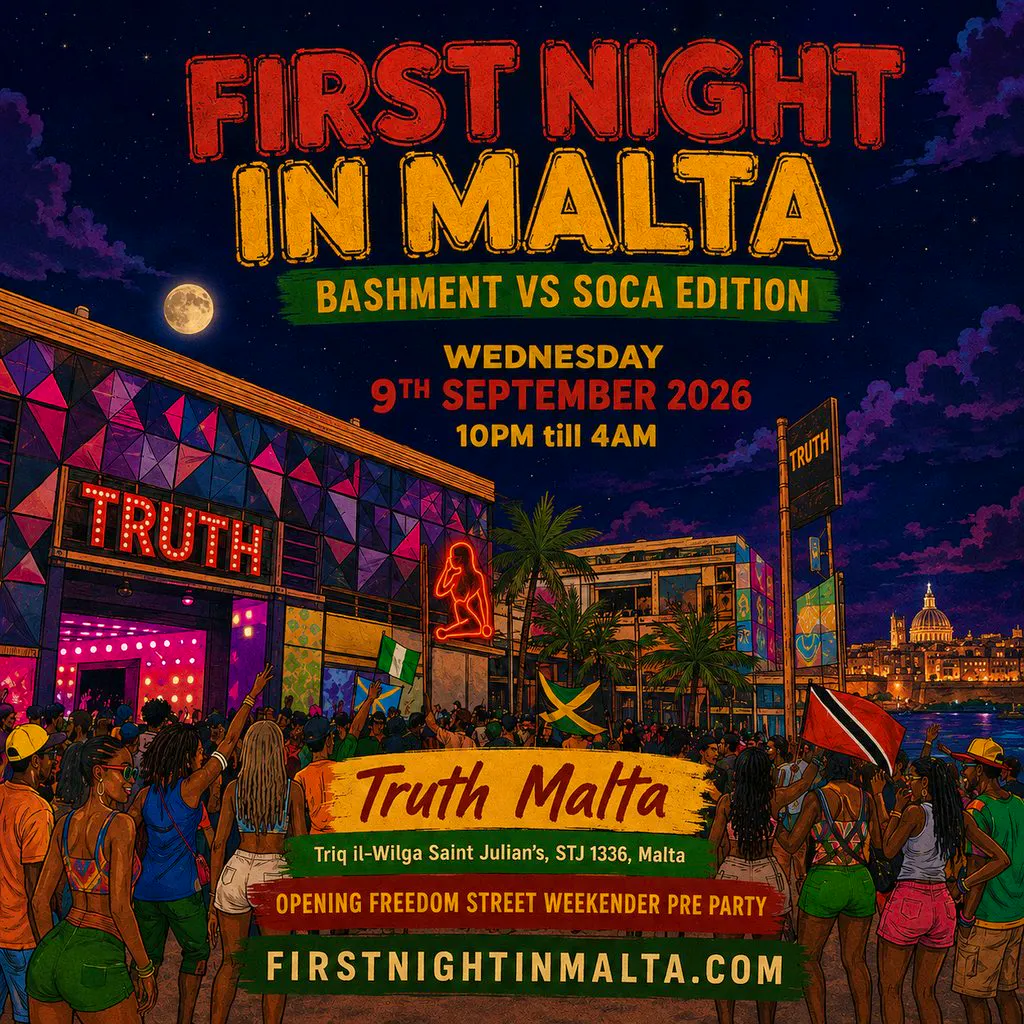 FIRST NIGHT IN MALTA - Freedom Street Opening Party at TRUTH MALTA
