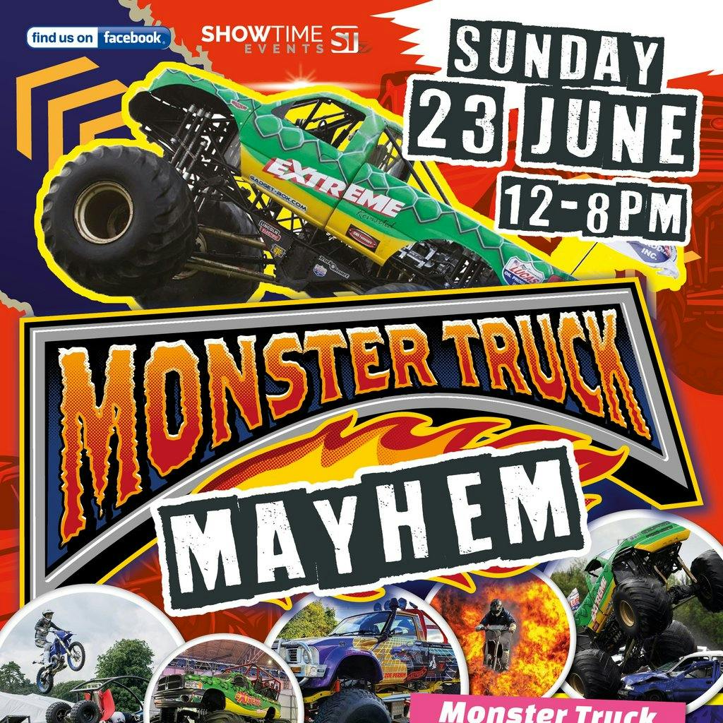 Monster Truck Mayhem | PITCHCROFT WORCESTER WR1 3EJ WORCESTER Sun 23 ...