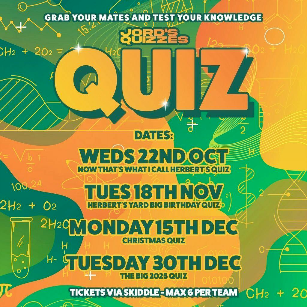 Herbert's Yard's Big 2025 Quiz at Herberts Yard