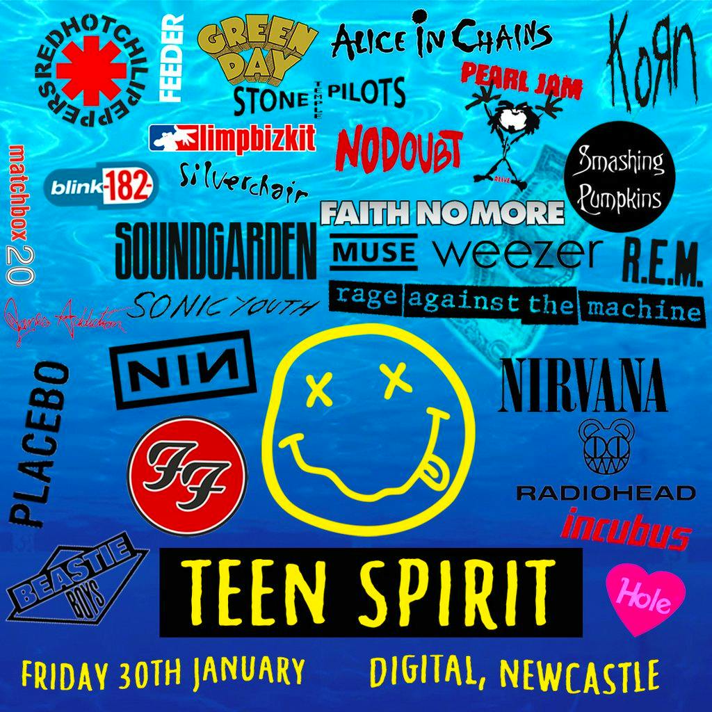 Teen Spirit - 90s Rock Day Party (Newcastle) at Digital