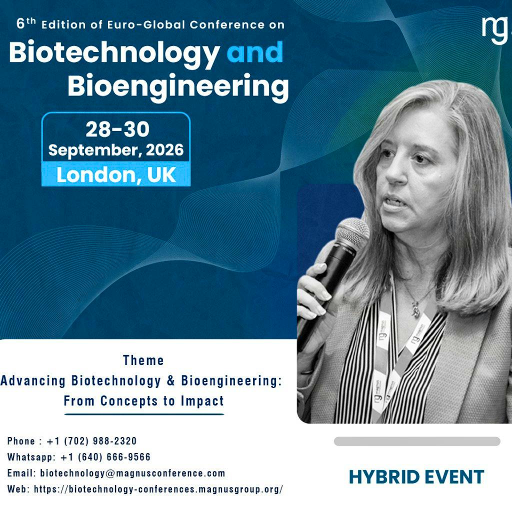 6th Edition of Euro-Global Conference on Biotechnology and Bioen at Delta Hotels Heathrow Windsor  Ditton Rd, Langley