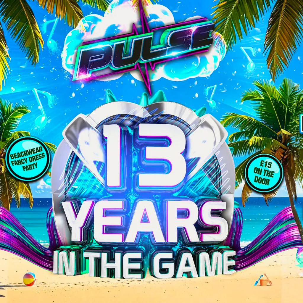 Pulse 13 Years in the game the Beachwear fancy dress special at Cask And Keg Scarborough