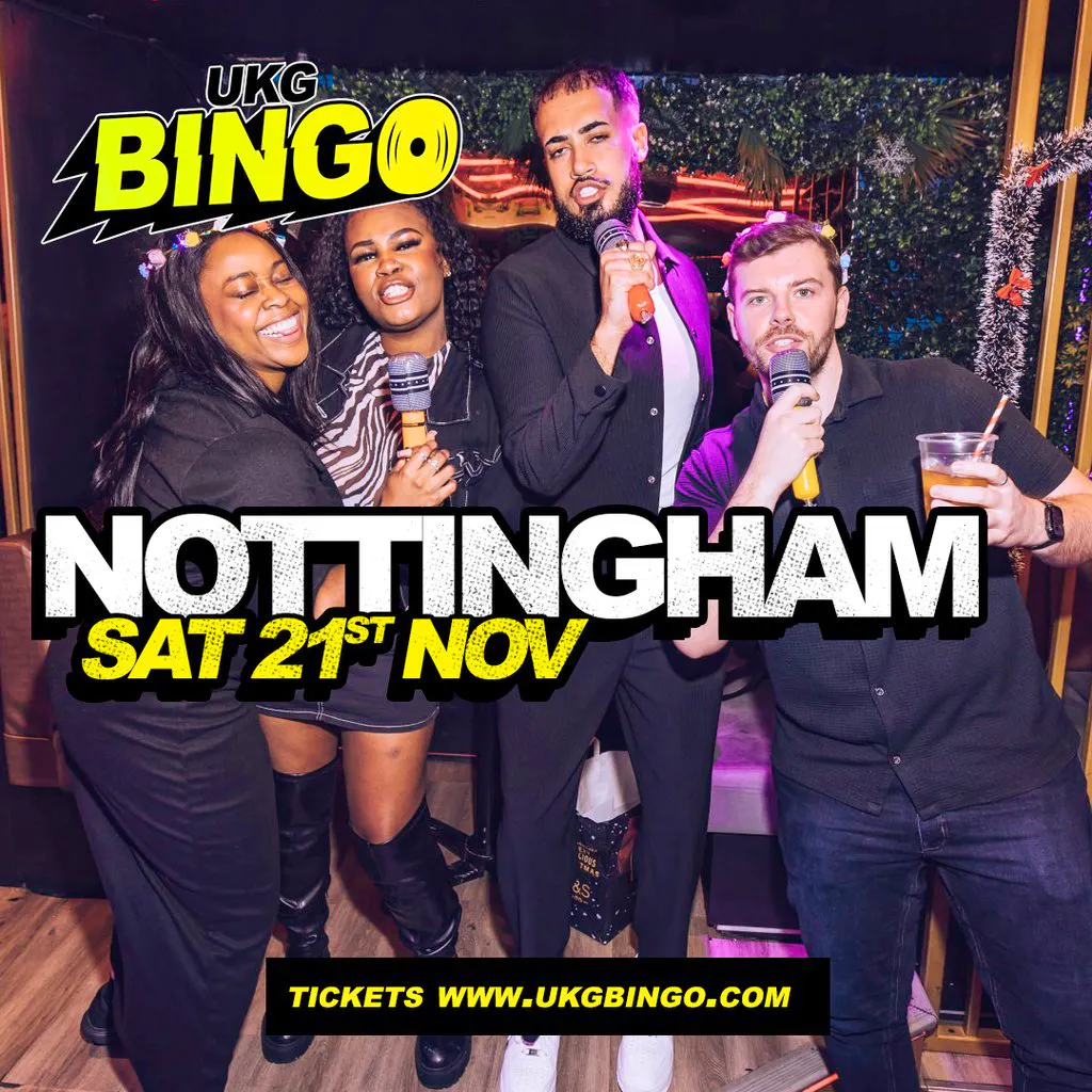 UKG Bingo Sat 21st November Nottingham at NG ONE