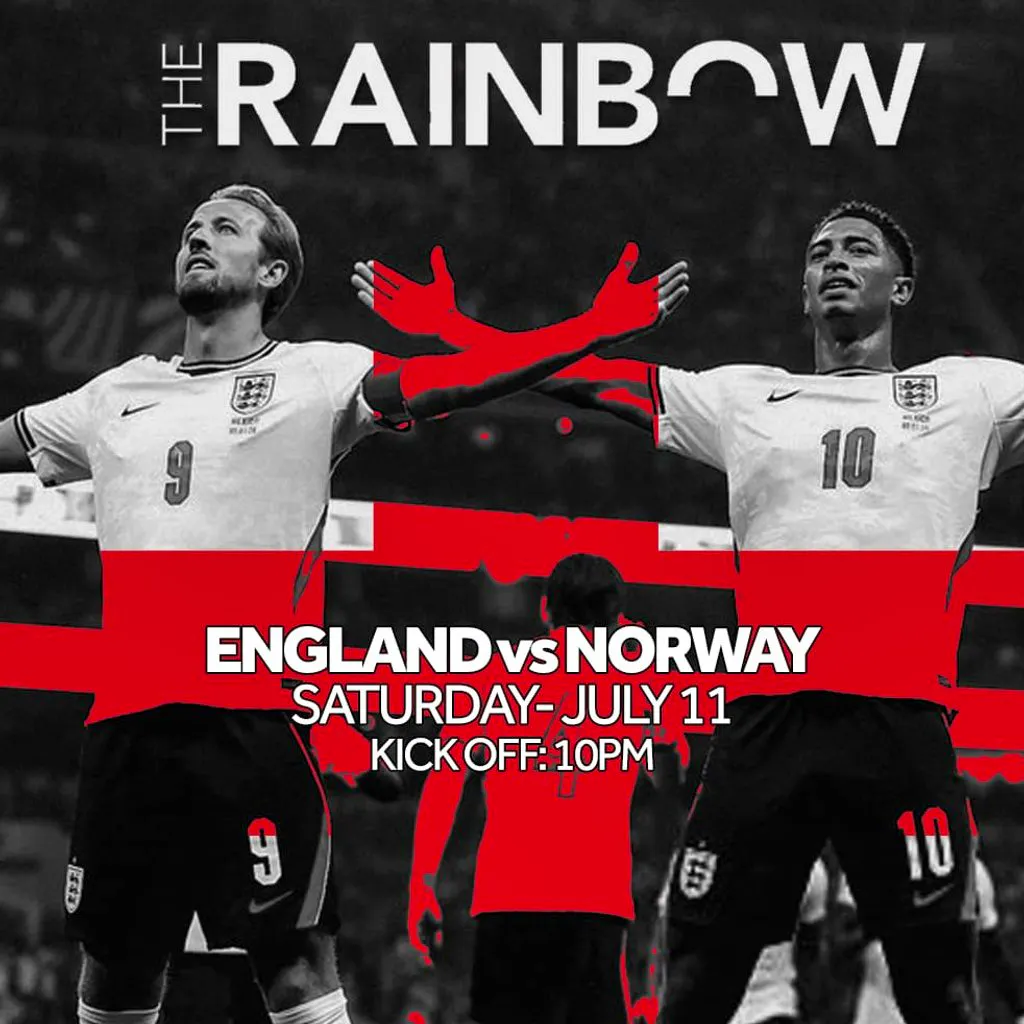 England vs Norway - Match Screening at The Rainbow Pub at The Rainbow Pub Digbeth