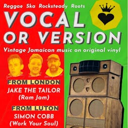 **LIMITED TIX ON DOOR** Vocal or Version Reggae Dance Tickets | The Rum Shack Glasgow  | Sat 30th March 2024 Lineup