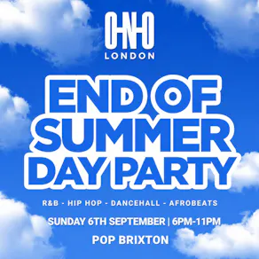 End Of Sunmer Day Party (£1 B4 7PM With A Ticket)
