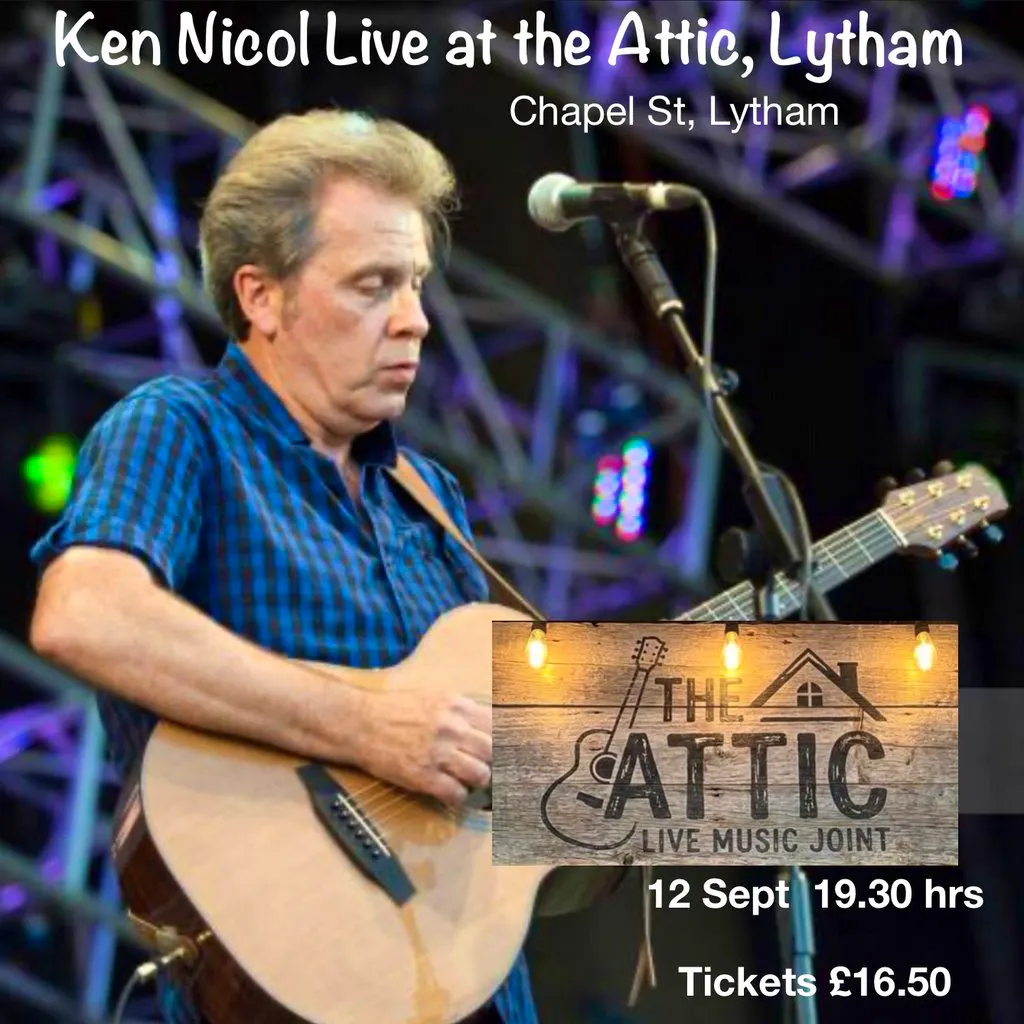 Ken Nicol at the Attic, Lytham at The Attic Live Music Joint