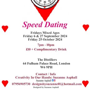 Speed Dating.  Mixed Ages. Fridays