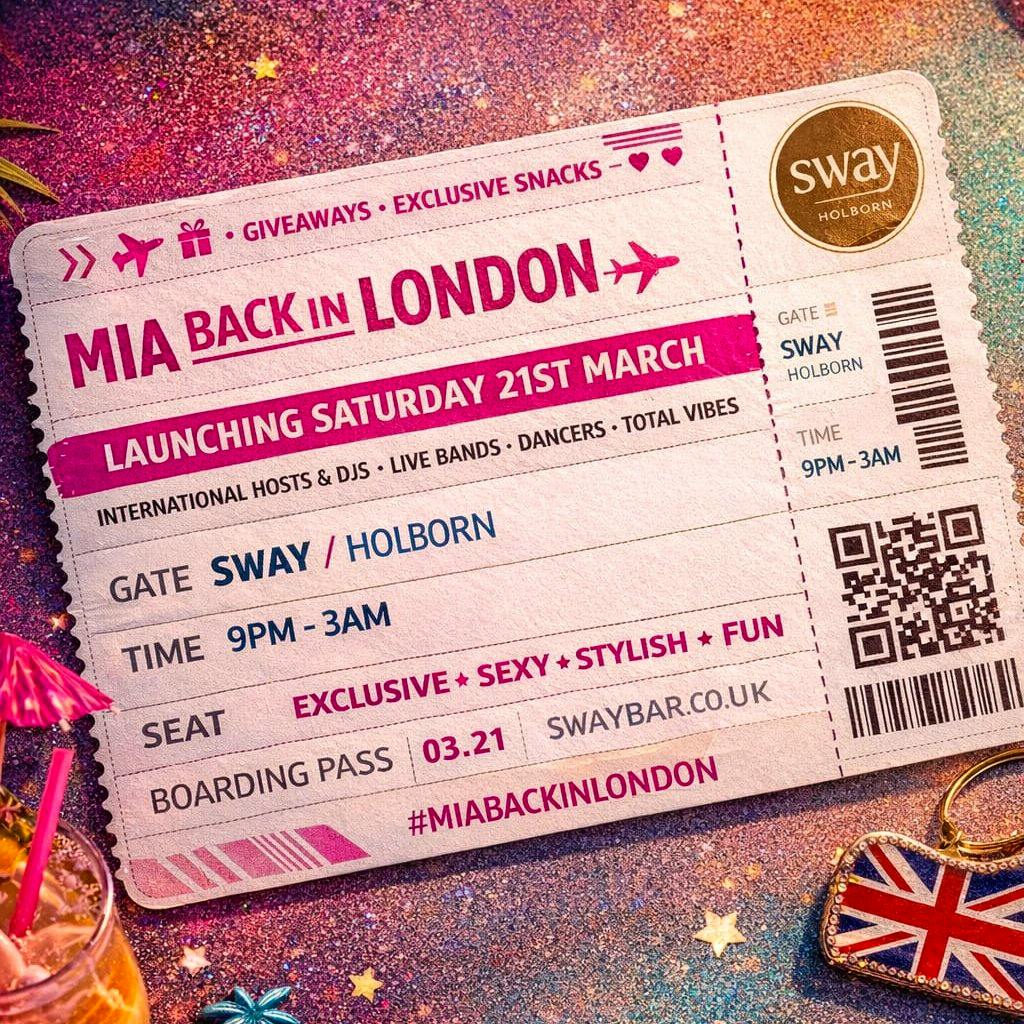 M.I.A London at Sway Bar   London