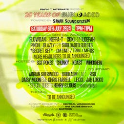 20 Years of Subloaded: Day Party Tickets | Central Warehouse Bristol  | Sat 6th July 2024 Lineup