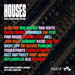 SWG3 & Tenement TV presents Houses Festival Tickets | SWG3 Glasgow  | Sat 11th May 2024 Lineup
