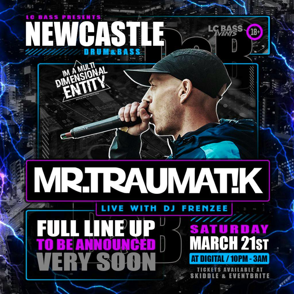Mr Traumatik UK tour 2026 at Digital Newcastle