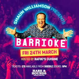 Barrioke Tickets | Hare And Hounds Birmingham  | Fri 24th March 2023 Lineup
