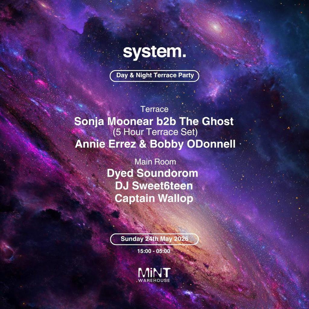 system May Bank Holiday Terrace Party at Mint Warehouse