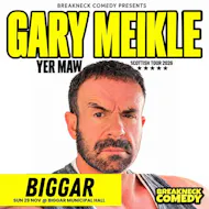 Gary Meikle at Biggar Municipal Hall