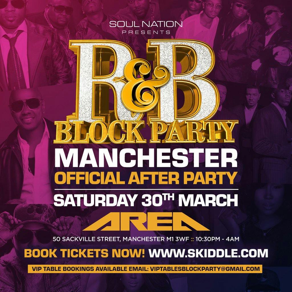 OFFICIAL R&B Block Party Manchester 2024 After Party Area Manchester