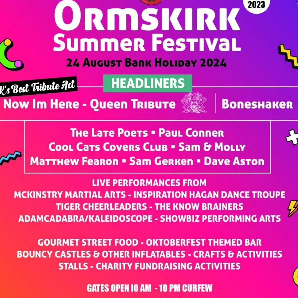 Tickets Ormskirk Summer Festival 2024 Ormskirk West End Primary