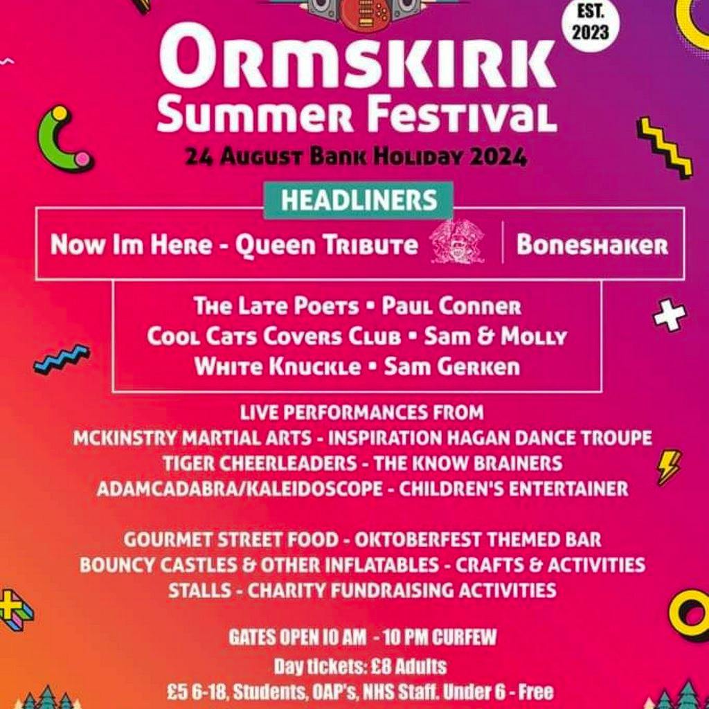 Ormskirk Summer Festival 2024 Tickets Ormskirk West End Primary