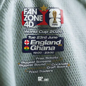 FANZONE4D x Riverside East: England v Ghana World Cup Showdown