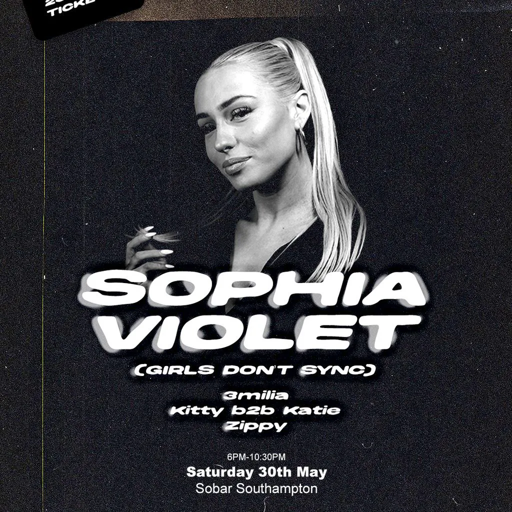 Concrete & SEMSU: SOPHIA VIOLET (Girls Don't Sync) at Sobar Southampton