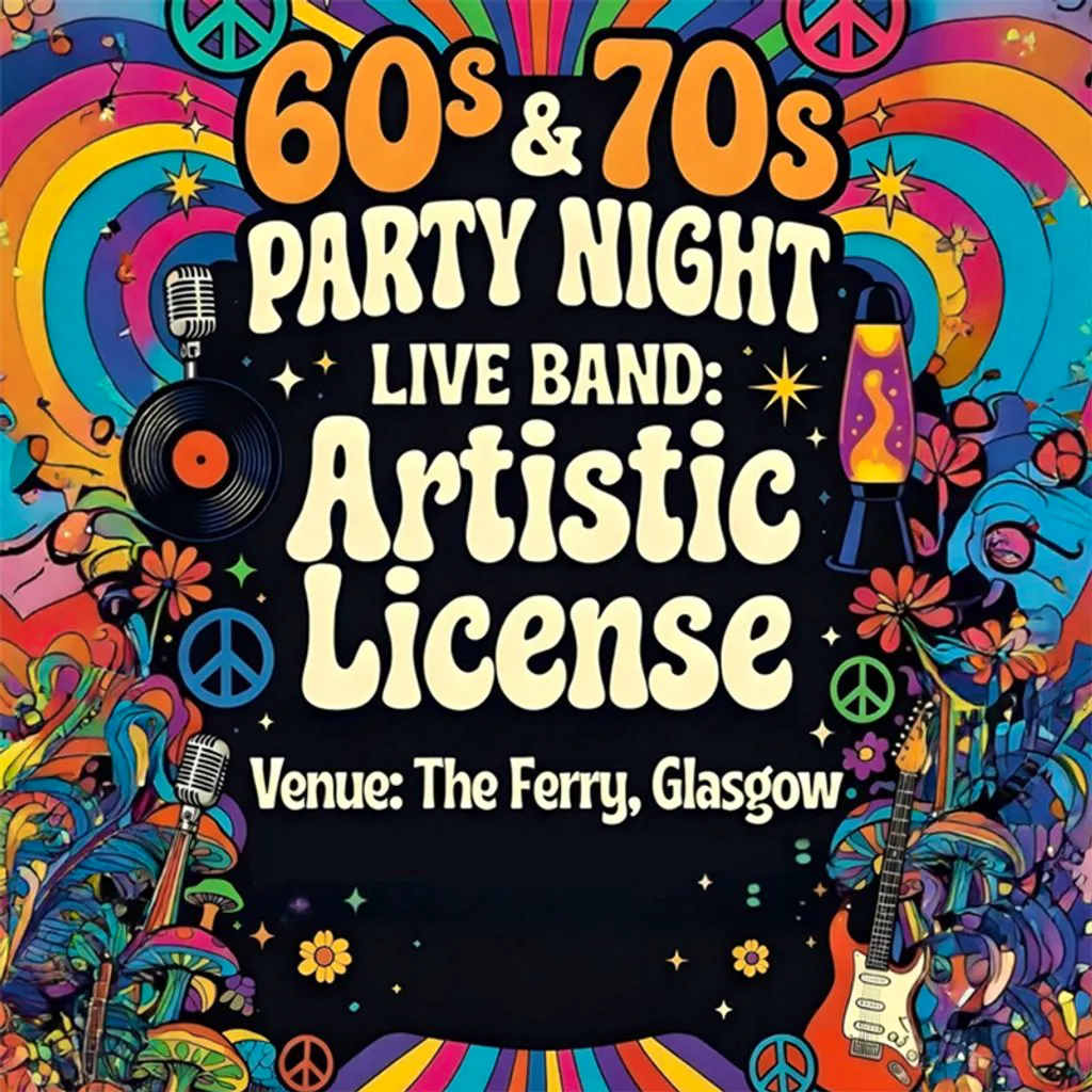 60's & 70's Party Night with Artistic License at The Ferry